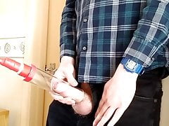 Vacuum cleaner suck with new tube