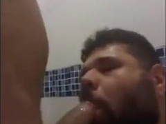 Gigantic Sausage Amateur Bear Gets a Throatful of Jizz