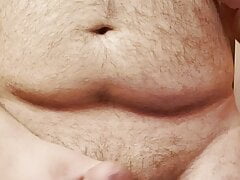 Huge cumshot from hard cock