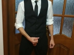 schoolgirl leaving home determined to jack off