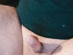 Small Cock wanking with cumshot