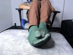 Football gangbang, football twink, boy footjob