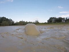 Late summer mud quarry bath