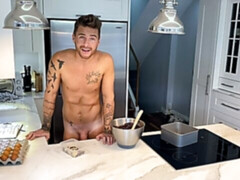 Cooking show solo masturbation with hunk Josh Moore