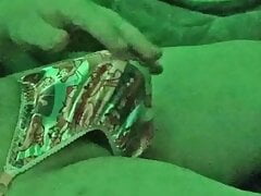 Pink Sissy Satin Thong Bulge Play