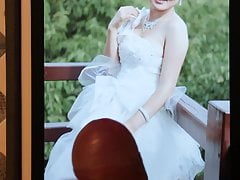 Cum tribute to Baby Face Chinese Bride with dirty talk
