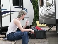Creepy trailer park Daddy Fucks his stepson