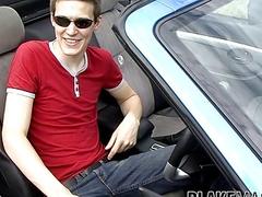 Outdoor solo amateur masturbation