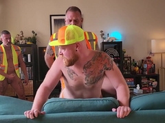 Construction Employee Coffee Break Gang-fuck