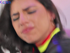 Latex ethnic femboi spoils DILF