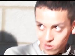 Young Latino Cuffed and Fucked