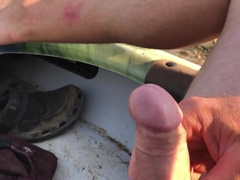 Risky Kayak Onanism & Ejaculation While Out On The Lake