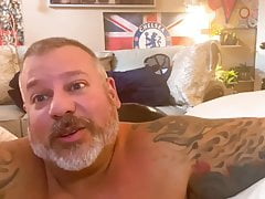 Big Daddy Bull Balls Has Hand Free Cumshot