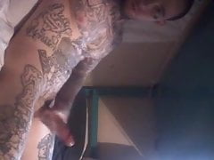 Inked Prison Inmate Shows off Tattoos and Huge Dong