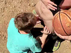 NextDoorTwink Basketball Court oral pleasure And screw