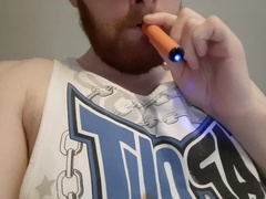 Furry Scally Chav Jacks His Uncircumcised Smegma Prick Until Climax