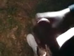 Cum in front of my car - with pants off beside public street