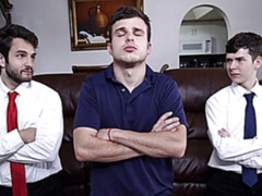 3some banging sesh with Jesse Avalon, Dakota Lovell, and Dante Drackis