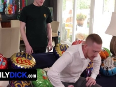 Stepson Gives Stepdaddy Happy Ending Massage As A Step-fathers Day Gift