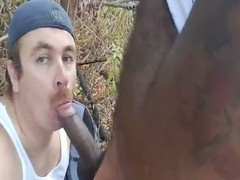 Mature man swallows BBC cum in gay blowjob scene