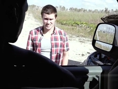 Black dude stuffed his BBC into this poor and stranded guy