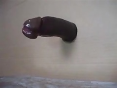 Black man cardboard fuck cum