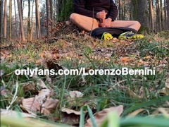 wank in the woods