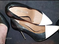 Fresh and dried Cum on Heels