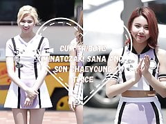 Cum Tribute Minatozaki Sana and Son Chaeyoung Twice #1