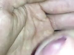 young small dick shoots large amounts of cum on hand sperm