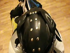 Tied biker is immobilized