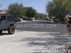 New mailman sealed his huge and lean package inside Michael Bostons ass