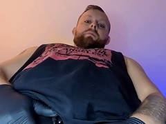 Solo male Wolfgangwhite indulges in thick cock masturbation with some dirty talk