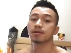 handsome chinese jerk off