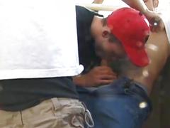 After some mouthing action, a Hispanic punk fucks one of his friends