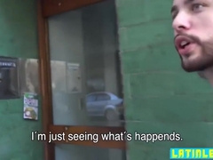 Long Hairy Latin Sucks Penis For Cash