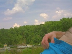 Cum in public, gay jerking, wanking