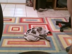 Fat Daddy Strips and Strokes on Webcam1