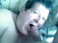 black haired daddy sucking