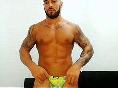 super-steamy stud wearing a thong