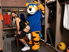 Mascot fucking with Jake Preston and Shamu Azizam