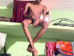 Indian muscle, solo handjob, pornstar