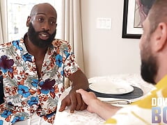 Italian Waiter Hunk Is Out Of Bananas But Seves His BIG COCK