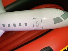 Cumming On My Inflatable Airplane On A Boat