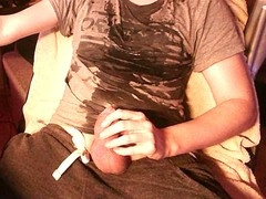 Piss in mouth, big dick cumming, massive cum