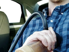 Sex machine making cum fly out like a blender, part 3