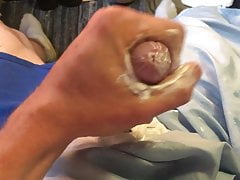 Little White Cock ruined cumshot and throbbing