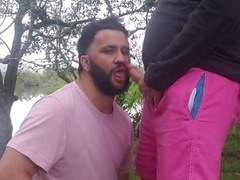 Teddies toying in the man meat