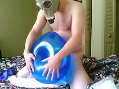 Blue Geo Balloon Ravaging Penetrate Spunk