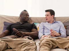Harrison Feels and Texas Twink make interracial sex POP